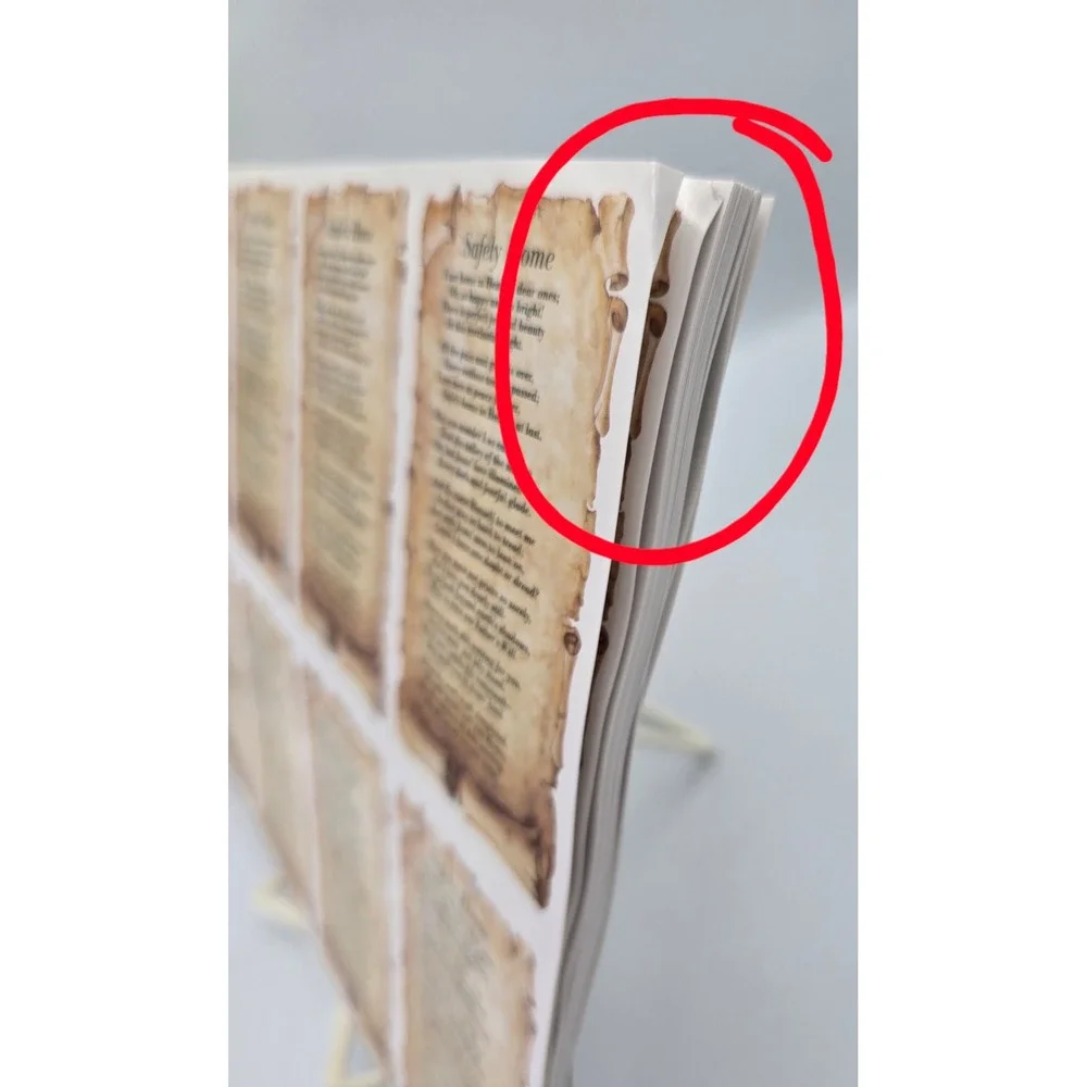 Safely Home Memorial Poem Sheets 8-Up Scroll Design 875M 8UP USA Made 15 ct.
